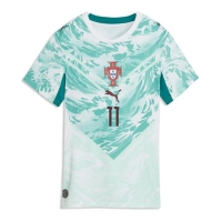 Camiseta Portugal Joao Felix #11 Segunda Equipación Replica Mundial 2026 para mujer mangas cortas